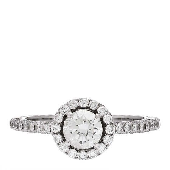18K White Gold Diamond .50ct Constellation Round Engagement Ring 50 5.5
