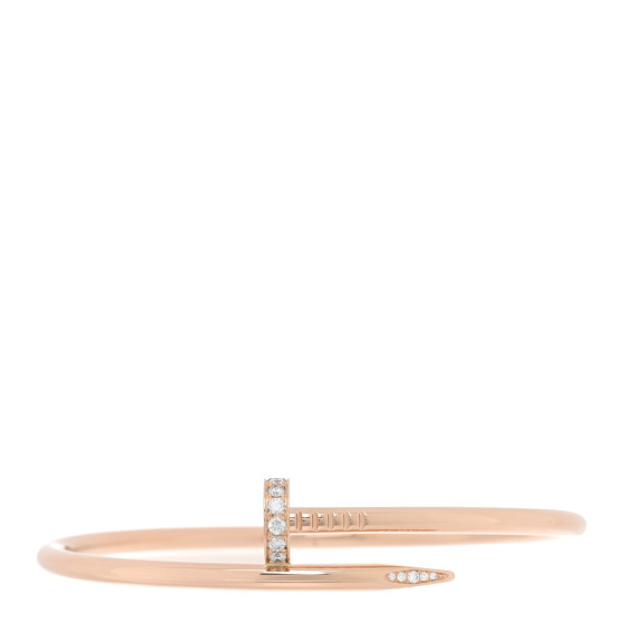 18K Pink Gold Diamond Juste Un Clou Bracelet 19