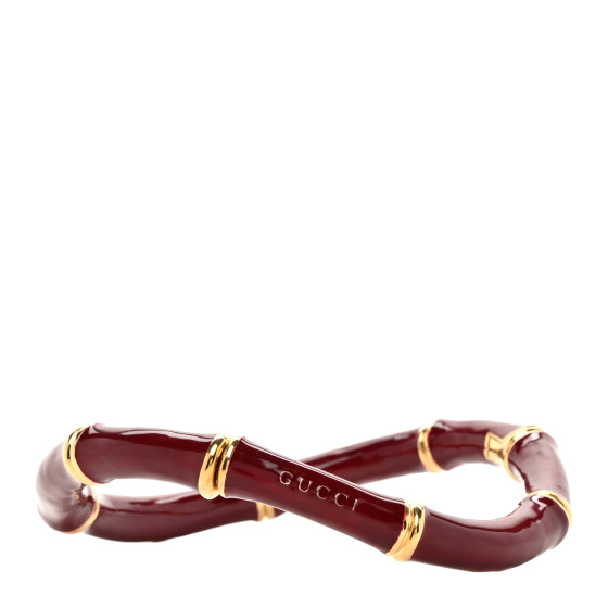 Metal Enamel Bamboo Choker Necklace Rosso Ancora