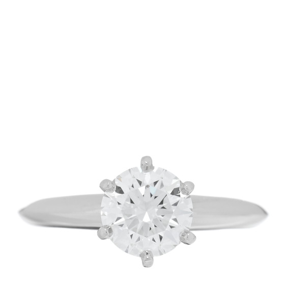 Platinum Diamond 1.12ct Solitaire Engagement Ring 49 4.75