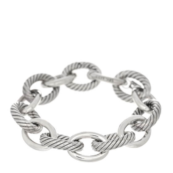 Sterling Silver 17mm Large Oval Link Bracelet