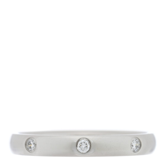 Platinum Diamond Tendrement Etoiles Wedding Band Ring 46 3.75