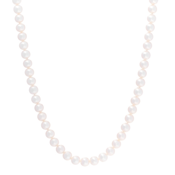 Sterling Silver Freshwater Pearl 6-7mm Ziegfeld Necklace