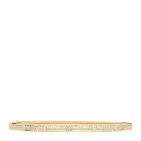 18K Yellow Gold Diamond Modern Renaissance Full Pave Bracelet