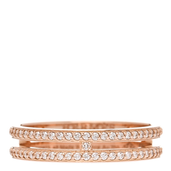 18K Rose Gold Diamond Ariane Wedding Band Ring 48 4.5