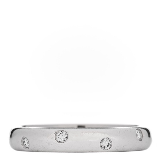 Platinum Diamond 3mm Etoile Band Ring 48 4.5