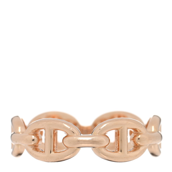 18K Rose Gold PM Chaine d'Ancre Enchainee Ring 52 6