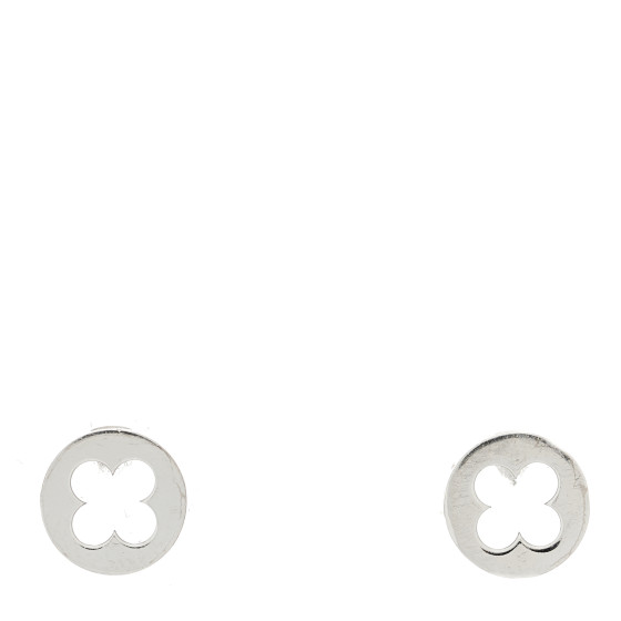 18K White Gold Empreinte Ear Studs Earrings