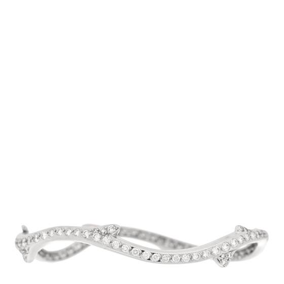 18K White Gold Diamond Bois de Rose Pave Bracelet