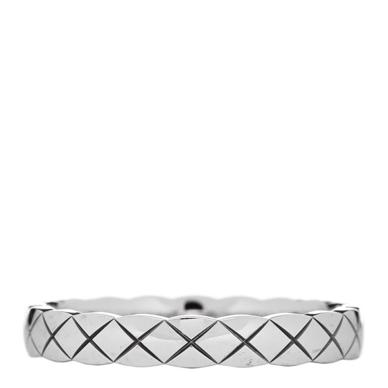 18K White Gold Mini Coco Crush Ring 58 8.25