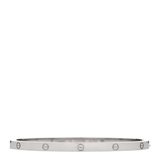 18K White Gold Small LOVE Bracelet 18