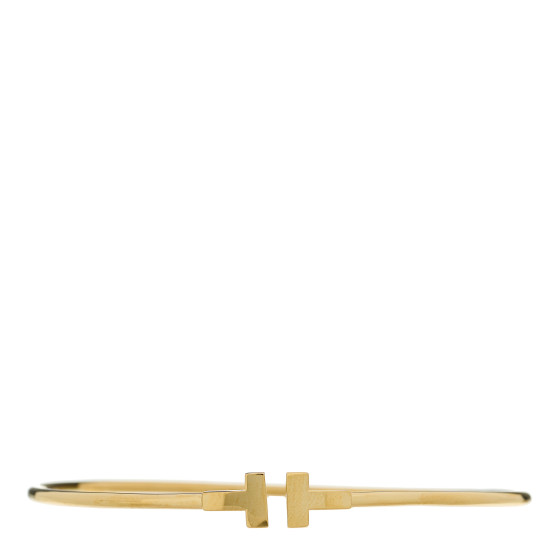 18K Yellow Gold Narrow T Wire Bracelet