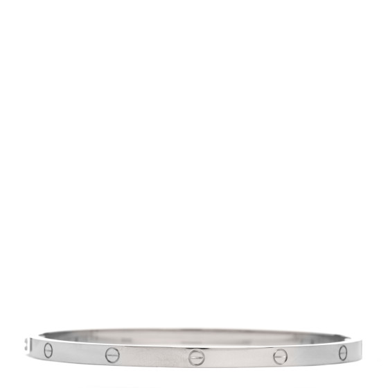 18K White Gold Small LOVE Bracelet 18