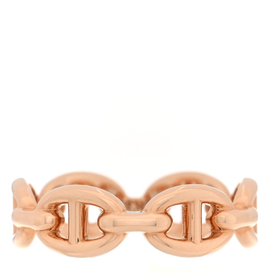18K Rose Gold PM Chaine d'Ancre Enchainee Ring 52 6