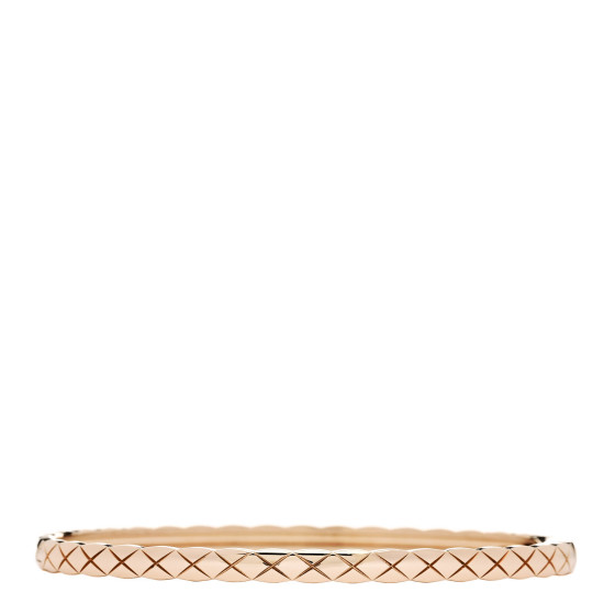 18K Beige Gold Mini Coco Crush Bangle Bracelet M