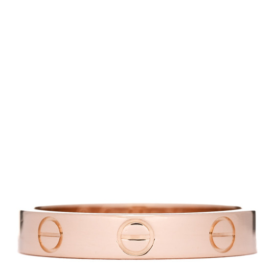 18K Pink Gold 3.5mm LOVE Wedding Band Ring 54 7