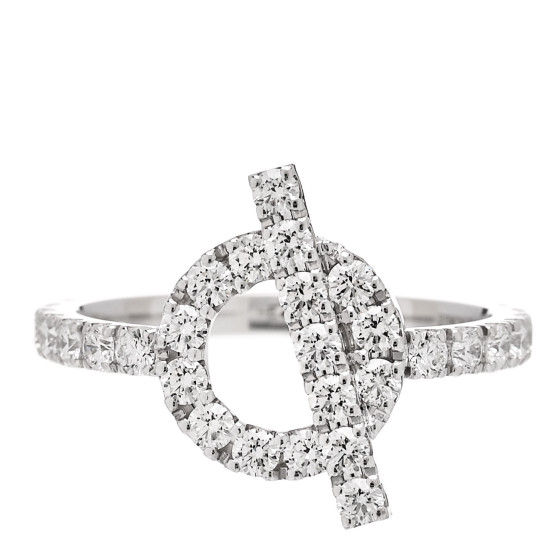 18K White Gold Diamond Finesse Ring 53 6.25
