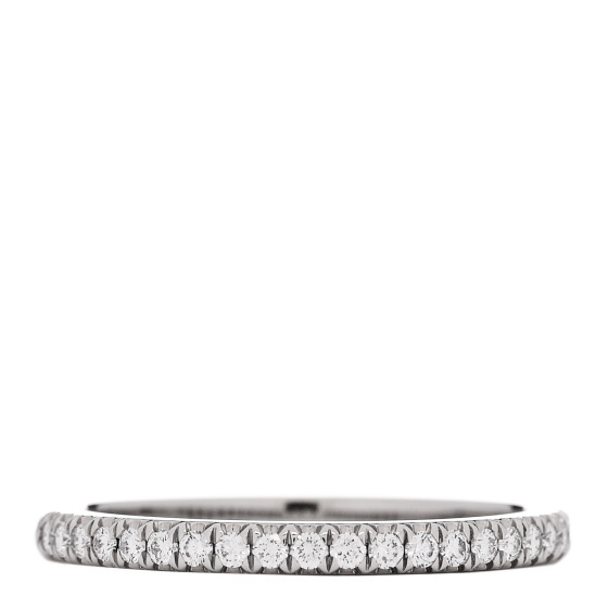 Platinum Diamond .17ctw Half Circle Soleste Band Ring 54 7