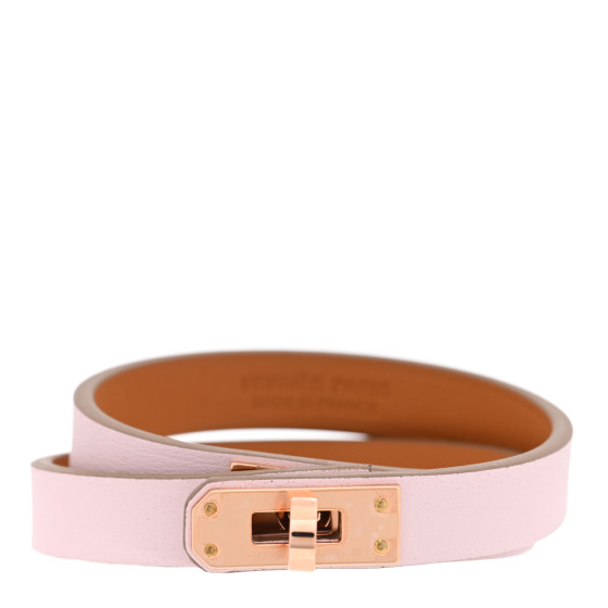 Swift Mini Kelly Double Tour Bracelet T1 Mauve Pale