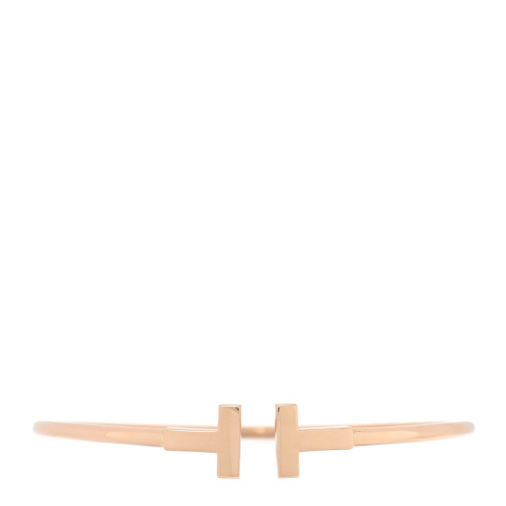 18K Rose Gold T Wire Bracelet