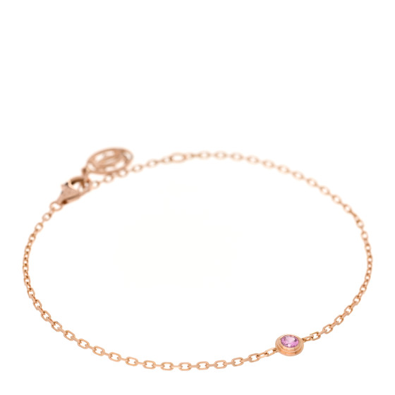 18K Pink Gold Pink Sapphire D'Amour Bracelet