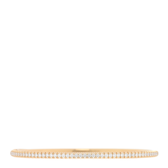 18K Yellow Gold Diamond Etincelle de Cartier Bangle Bracelet 16