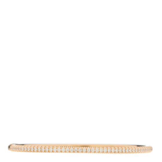 18K Pink Gold Diamond Etincelle de Cartier Bangle Bracelet 16