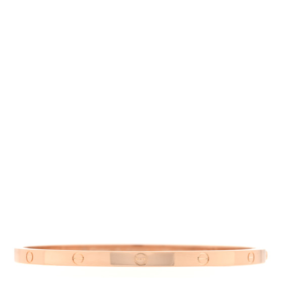 18K Pink Gold Small LOVE Bracelet 17