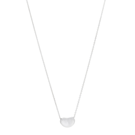 Sterling Silver 11mm Elsa Peretti Bean Pendant Necklace