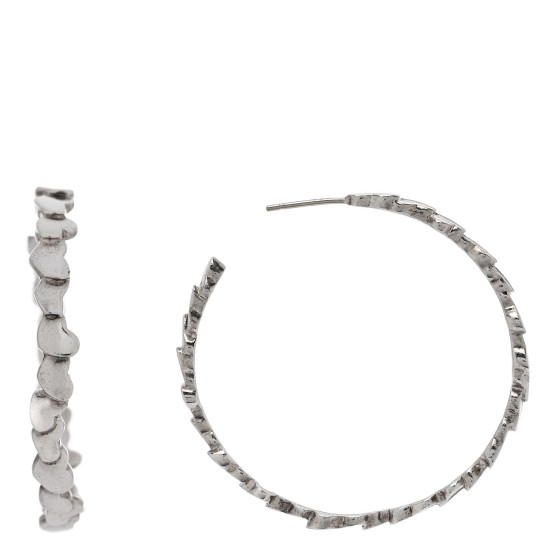 Sterling Silver Paloma Picasso Modern Hearts Hoop Earrings