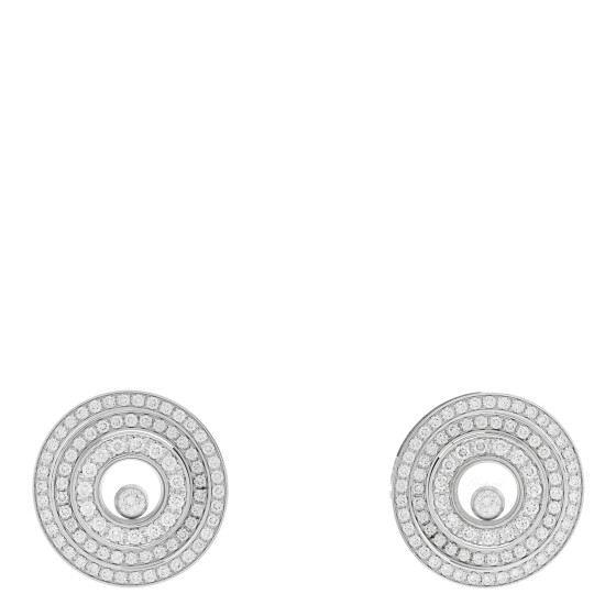 18K White Gold Diamond Happy Spirit Pave Earrings