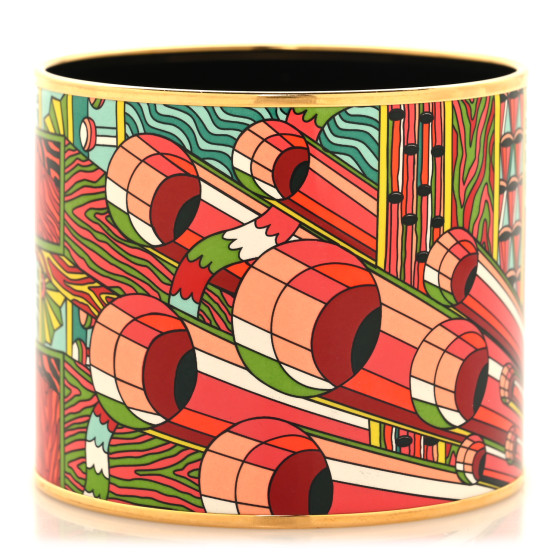 Enamel Printed Mega Wide Point d'Orgue Bracelet 70