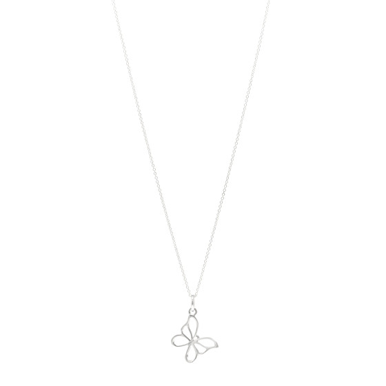 Sterling Silver Butterfly Pendant Necklace