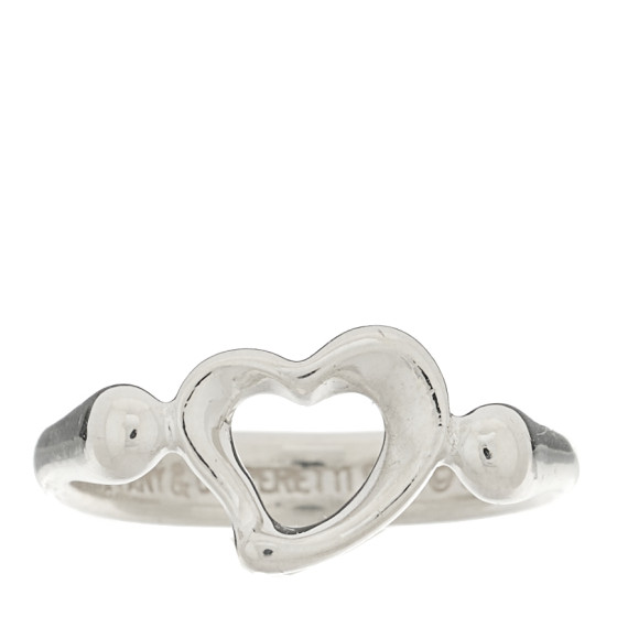 Sterling Silver Elsa Peretti Open Heart Ring 50 5.25