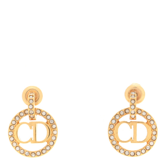 Crystal Clair D Lune Drop Earrings Gold