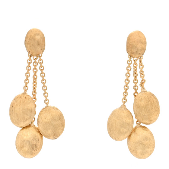 18K Yellow Gold Siviglia 3 Strand Drop Earrings