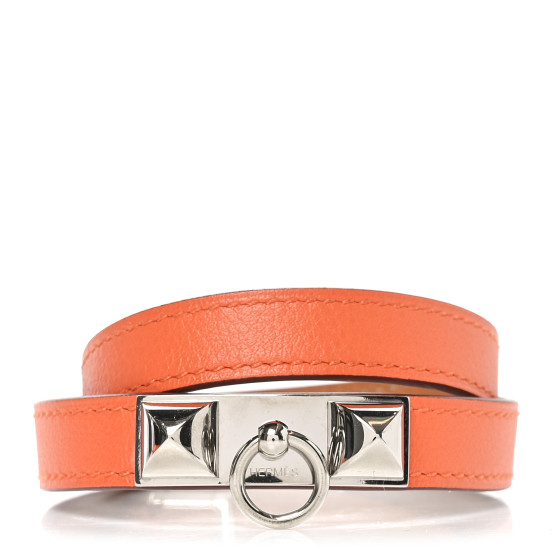 Epsom Rivale Double Tour Bracelet M Orange
