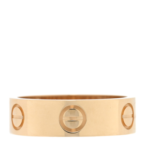 18K Yellow Gold 5.5mm LOVE Ring 52 6