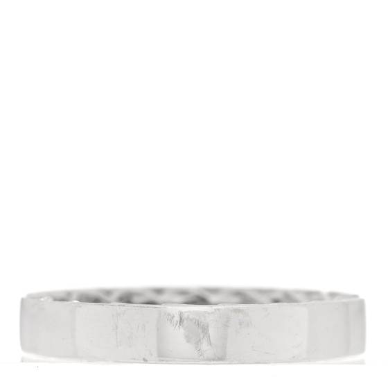 18K White Gold Symphony Golden Gate Band Ring 52 6
