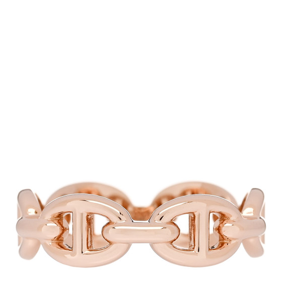 18K Rose Gold PM Chaine d'Ancre Enchainee Ring 52 6
