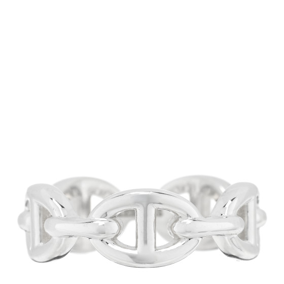 Sterling Silver PM Chaine d'Ancre Enchainee Band Ring 54 7