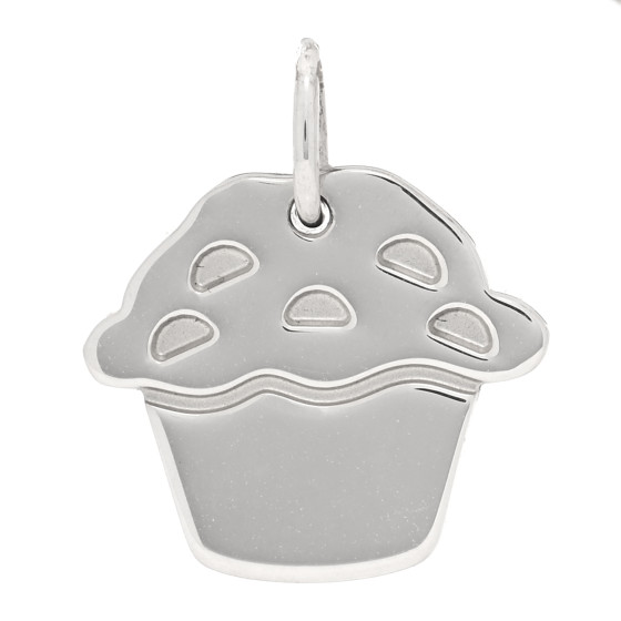 Sterling Silver Love Muffin Charm