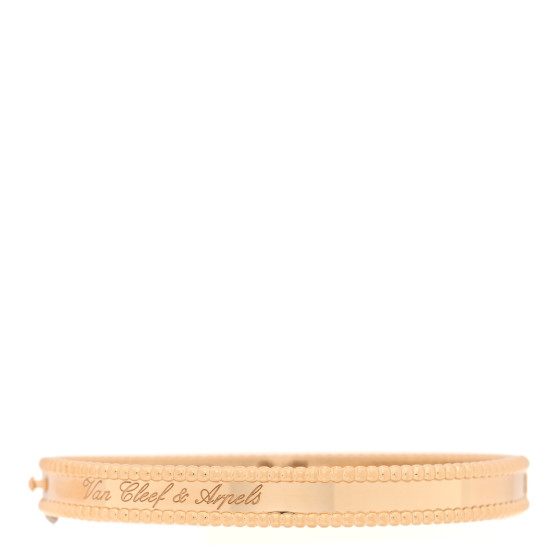 18K Yellow Gold Perlee Signature Bangle Bracelet L