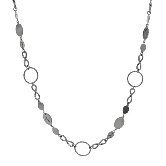 Sterling Silver Kali Round-Link Infinity Necklace