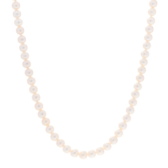 Sterling Silver Freshwater Pearl 5-6mm Ziegfeld Necklace