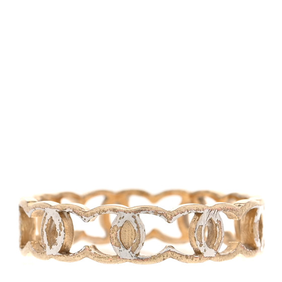 Metal CC Ring 53 6.5 Gold