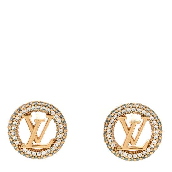 Metal Crystal Louise By Night Earrings Gold