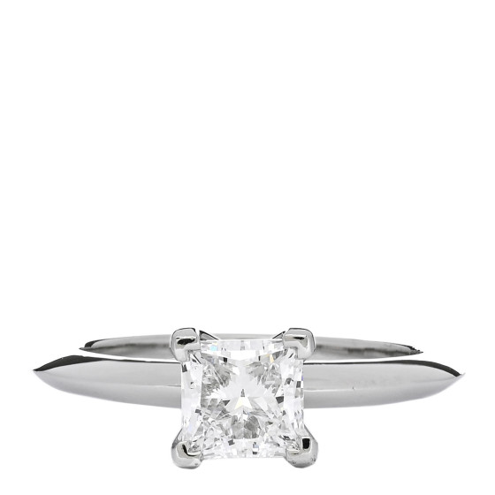 Platinum Diamond 1.02ct Solitaire Engagement Ring 51 5.75