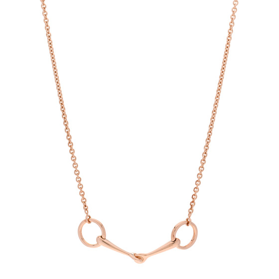 18K Rose Gold Diamond TPM Filet d'Or Necklace SH