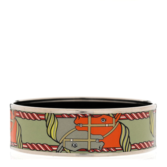 Enamel Printed Wide Quadrige Bracelet 70